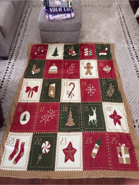 Other - Holiday Advent Throw Blanket
